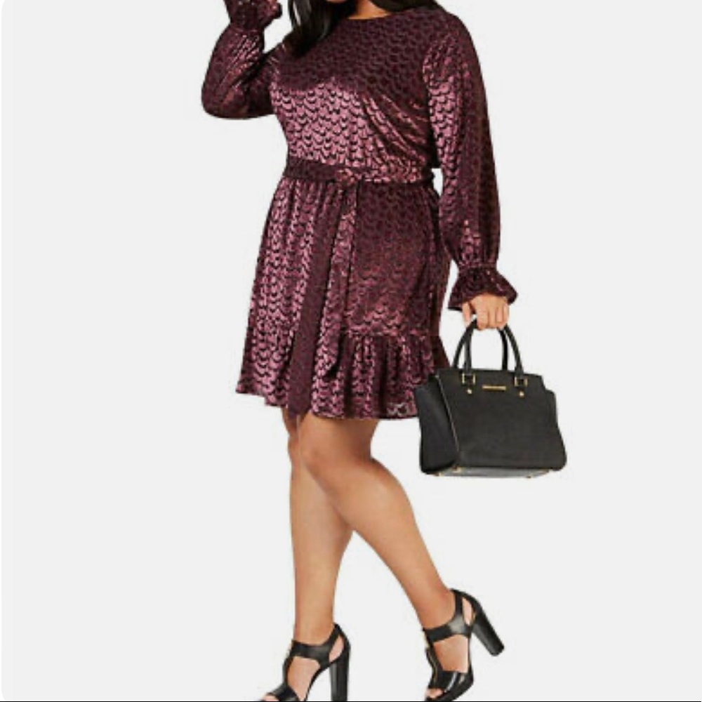 MICHAEL by Michael Kors - Blk/Cordovan Cocktail Dress (New With Tag)